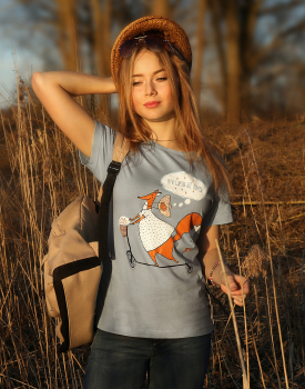T-shirt "Catch a fox by the tail"